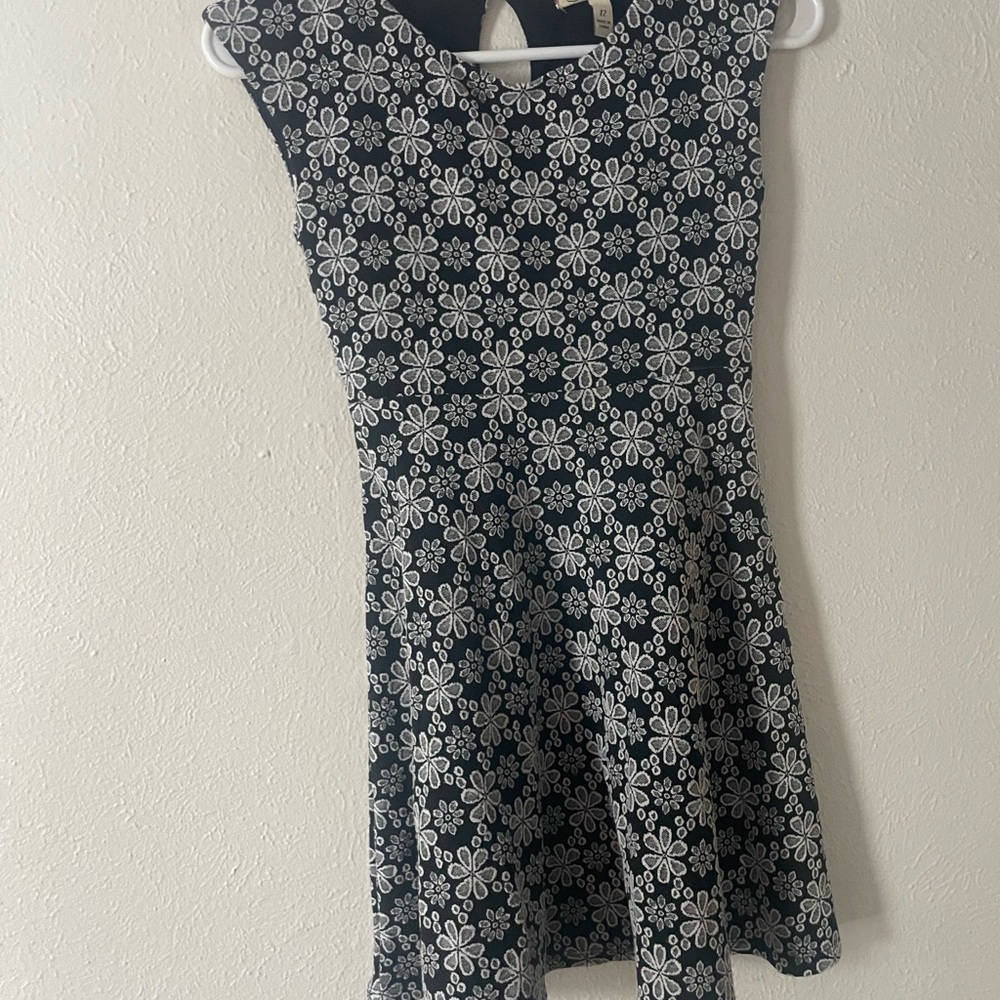 Speechless Black and White Floral Mini Dress
